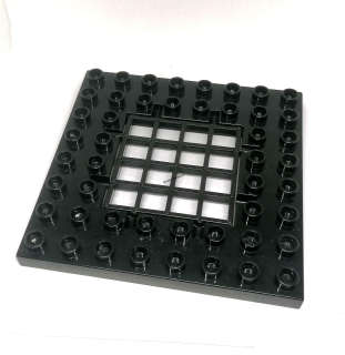 H1327 DUPLO HRANÁ DESTIČKA 8X8 ČERNÁ S PRODLEM - MŘÍŽÍ