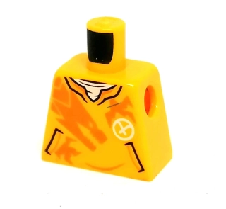 X573 LEGO HRANÝ DÍL TRUP BEZ PAŽÍ ORANŽOVÝ