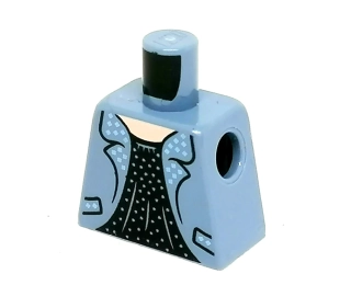X579 LEGO HRANÝ DÍL TRUP BEZ PAŽÍ ŠEDÉ DÁMSKÉ SAKO