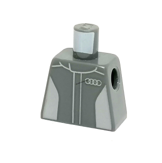 X622 LEGO HRANÝ DÍL TRUP BEZ PAŽÍ ŠEDÁ AUDI