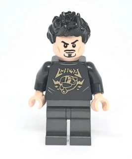 LH5876 LEGO HRANÁ MINIFIGURKA SUPER HEROES TONY STARK DVA OBLIČEJE DRUHÝ SVĚTLE MODRÝ