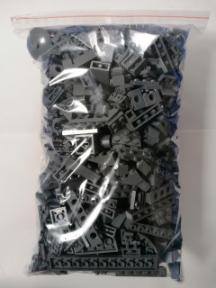 SCL424- HRANÉ LEGO MIX DÍLŮ TMAVĚ ŠEDÁ - VÁHA 800 GRAMŮ