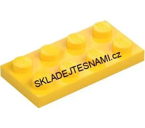 LH3157 LEGO KOSTKA ŽLUTÁ 2X4 NOPKY