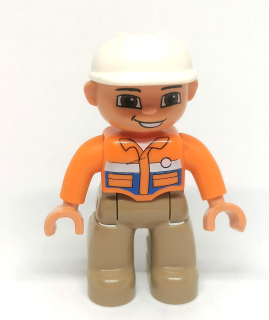 H535 DUPLO HRANÁ FIGURKA POPELÁŘ BÉŽOVÉ KALHOTY