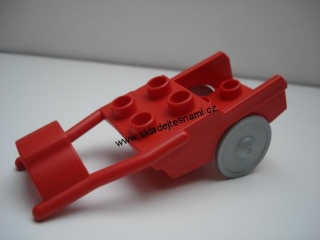 H13 DUPLO HRANÝ ČERVENÝ VOZÍK TŘEBA ZA KONÍKA
