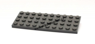 LH882 LEGO HRANÁ PODLOŽKA ŠEDÁ 4X10 NOPKŮ