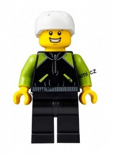 LN468 LEGO NOVÁ MINIFIGURKA SKEJŤÁK V HELMĚ