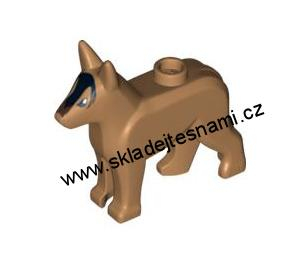 F231 LEGO HRANÝ DÍL HNĚDÝ ALSASKÝ PES