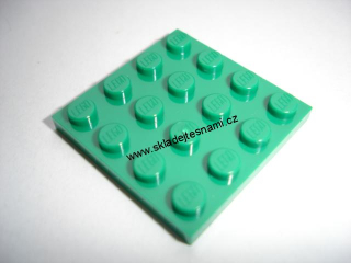 LH920 LEGO HRANÁ PODLOŽKA DESTIČKA ZELENÁ 4X4 NOPKY