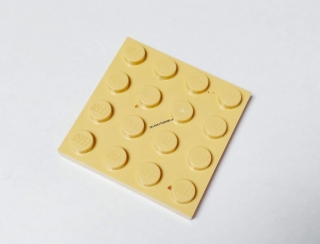 LH926 LEGO HRANÁ DESTIČKA PODLOŽKA BÉŽOVÁ 4X4 NOPKY