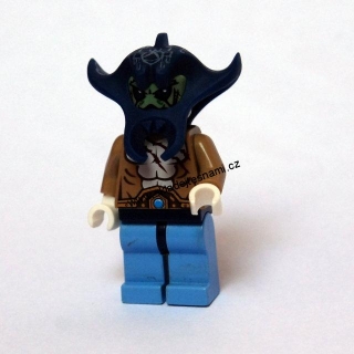 LN747 LEGO NOVÁ MINIFIGURKA PŘÍŠERA S MODROU HLAVOU