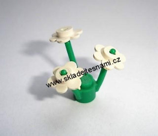 LH971 LEGO HRANÁ KVĚTINA TŘI BÍLÉ KVĚTY