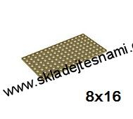 LH1061 LEGO HRANÁ BÉŽOVÁ SVĚTLÁ PODLOŽKA DESTIČKA 8X16 NOPKŮ