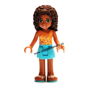 LN911 LEGO NOVÁ MINIFIGURKA FRIENDS OPÁLENÁ PLEŤ