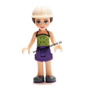LN916 LEGO NOVÁ MINIFIGURKA FRIENDS VE STAVEBNÍ HELMĚ