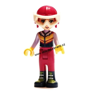 LN925 LEGO NOVÁ MINIFIGURKA FRIENDS V LYŽAŘSKÉ HELMĚ