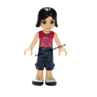 LN947 LEGO NOVÁ MINIFIGURKA FRIENDS ČERNÉ MIKÁDO