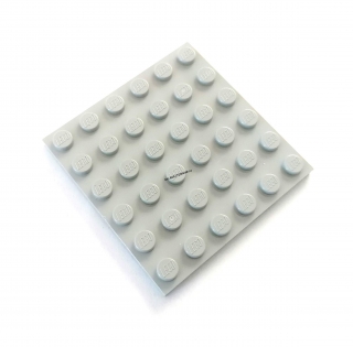 LH1199 LEGO HRANÁ SVĚTLE ŠEDÁ DESKA 6X6 NOPKŮ