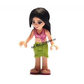 LN1099 LEGO NOVÁ MINIFIGURKA FRIENDS V RŮŽOVÉ PODPRSENCE