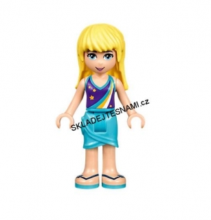 LN1107 LEGO NOVÁ MINIFIGURKA FRIENDS BLOND TRIČKO S HVĚZDIČKAMI