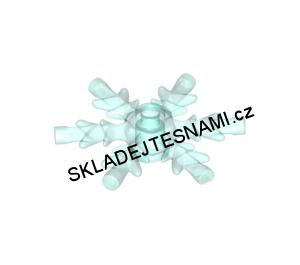 LH1236 LEGO HRANÁ PRŮHLEDNÁ LEDOVĚ MODRÁ SNĚHOVÁ VLOČKA 3 CM