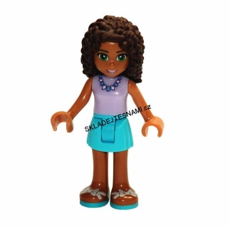 LN1310 LEGO NOVÁ MINIFIGURKA FRIENDS HNĚDÉ VLNITÉ VLASY