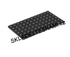 LH1324 LEGO HRANÁ PODLOŽKA ČERNÁ DESTIČKA 6X12