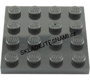 LH1332 LEGO HRANÁ PODLOŽKA DESTIČKA ČERNÁ 4X4