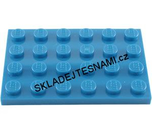 LH1340 LEGO HRANÁ PODLOŽKA DESTIČKA MODRÁ 4X6
