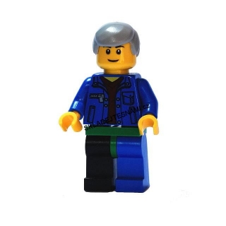 LN1459 NOVÁ MINIFIGURKA MUŽ ŠEDÉ VLASY