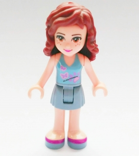 LN1598 LEGO NOVÁ MINIFIGURKA FRIENDS DÍVKA V ŠEDÉM
