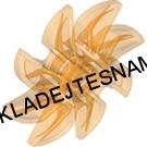LH1378 LEGO HRANÝ DÍL TRANSPARENTNÍ ORANŽOVÝ OZUBENÉ KOLO VELKÉ PRŮMĚR 3,5 CM
