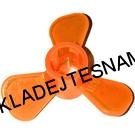 LH1379 LEGO HRANÝ DÍL ORANŽOVÁ TRANSPARENTNÍ VRTULKA