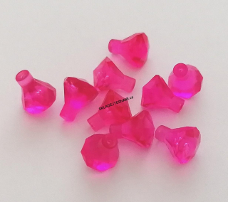 F564 LEGO DIAMANTY 10 KS PRŮSVITNÉ RŮŽOVÉ