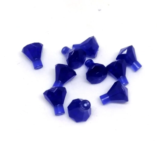 F565 LEGO DIAMANTY 10 KS PRŮSVITNÉ MODROFIALOVÉ