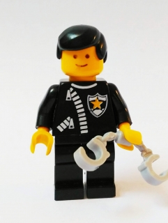 Lh515 LEGO HRANÁ MINIFIGURKA CITY POLICISTA S ŽELÍZKY