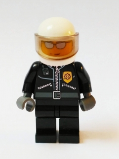 Lh516 LEGO HRANÁ MINIFIGURKA CITY POLICISTA V BÍLÉ HELMĚ