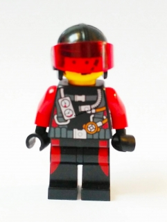Lh530 LEGO HRANÁ MINIFIGURKA CITY PILOT S ČERVENÝM HLEDÍM