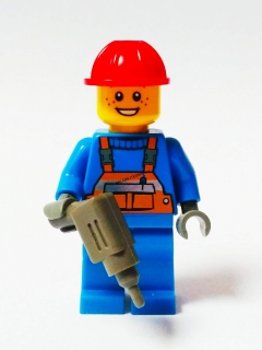 Lh547 LEGO HRANÁ MINIFIGURKA MUŽ S VRTAČKOU