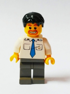 Lh584 LEGO HRANÁ MINIFIGURKA MUŽ V KRAVATĚ