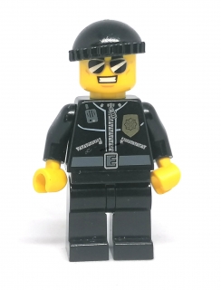 Lh588 LEGO HRANÁ MINIFIGURKA POLICISTA V ČERNÝCH BRÝLÝCH