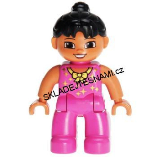 N1089 DUPLO NOVÁ FIGURKA DÍVKA BALETKA TANEČNICE V RŮŽOVO ZLATÉM
