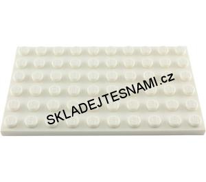 LH1404 LEGO HRANÁ DESTIČKA 6X10 NOPKŮ BÍLÁ