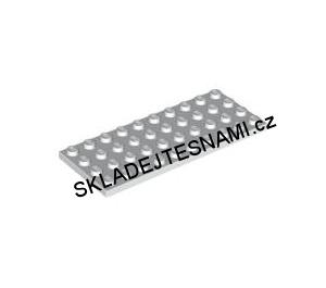 LH1406 LEGO HRANÁ BÍLÁ DESTIČKA PODLOŽKA 4X10 NOPKŮ
