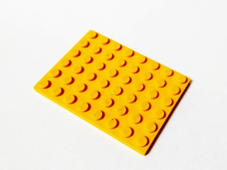 LH1432 LEGO HRANÝ DÍL PODLOŽKA DESTIČKA ŽLUTÁ 6X8