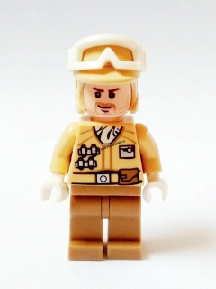 LH670 LEGO HRANÁ MINIFIGURKA STAR WARS BÉŽOVÁ BÍLÉ BRÝLE