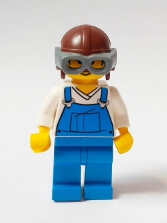LH817 LEGO HRANÁ MINIFIGURKA MUŽ V RETRO HELMĚ S BRÝLEMI