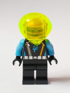 LH824 LEGO HRANÁ MINIFIGURKA MUŽ S PRŮHLEDNOU HELMICÍ
