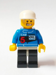 LH826 LEGO HRANÁ MINIFIGURKA ČLEN ZÁVODNÍHO TÝMU