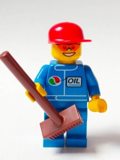 LH834 LEGO HRANÁ MINIFIGURKA PRACOVNÍK S KOŠTĚTEM
